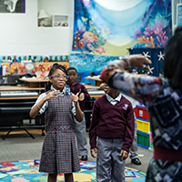 students in a classroom