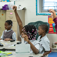 students in a classroom