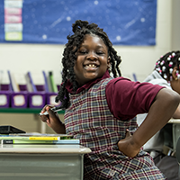 students in a classroom