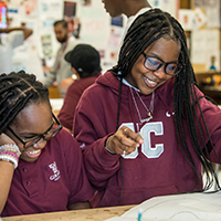 students in a classroom