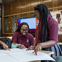 students in a classroom