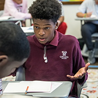 students in a classroom